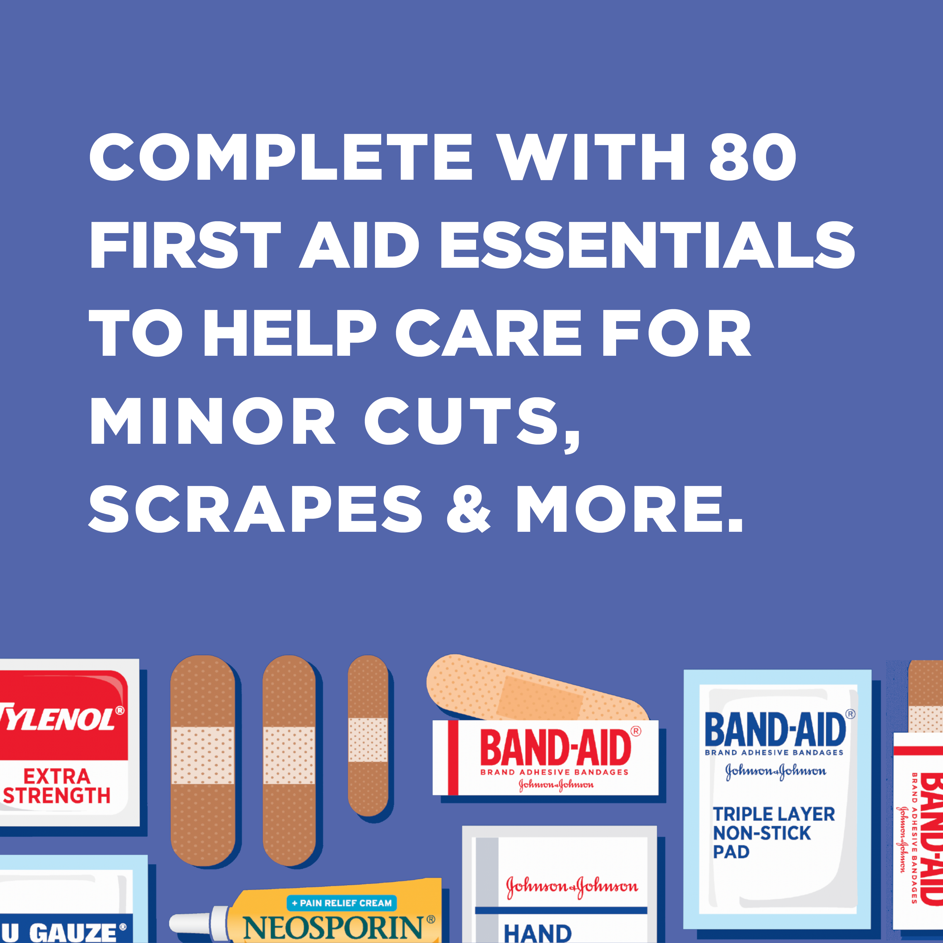 BAND-AID Bandages Travel Kit 8 Each (Pack of 2)