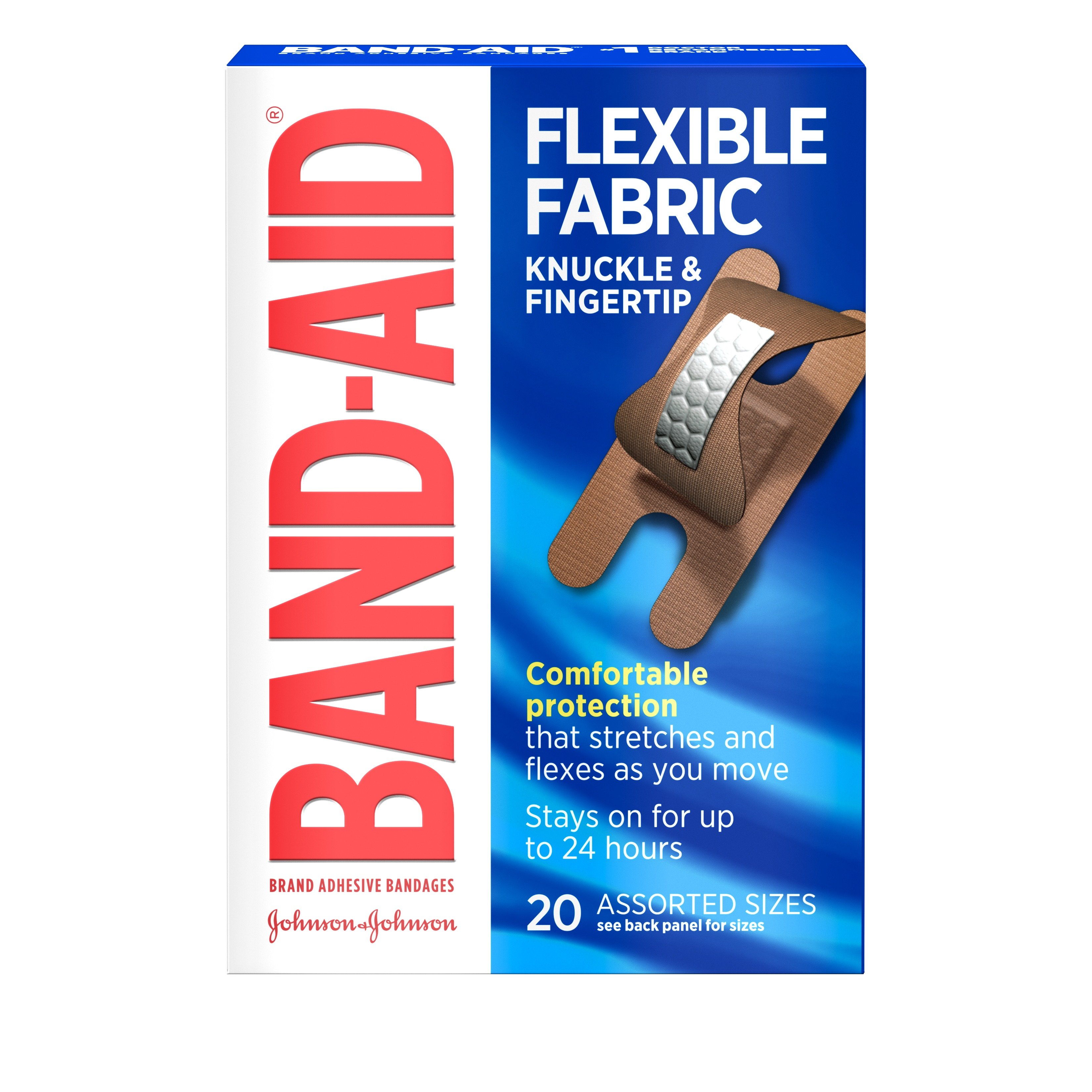 Buy Johnson & Johnson Flexible Fabric Flexi Band-Aid Strips 10's