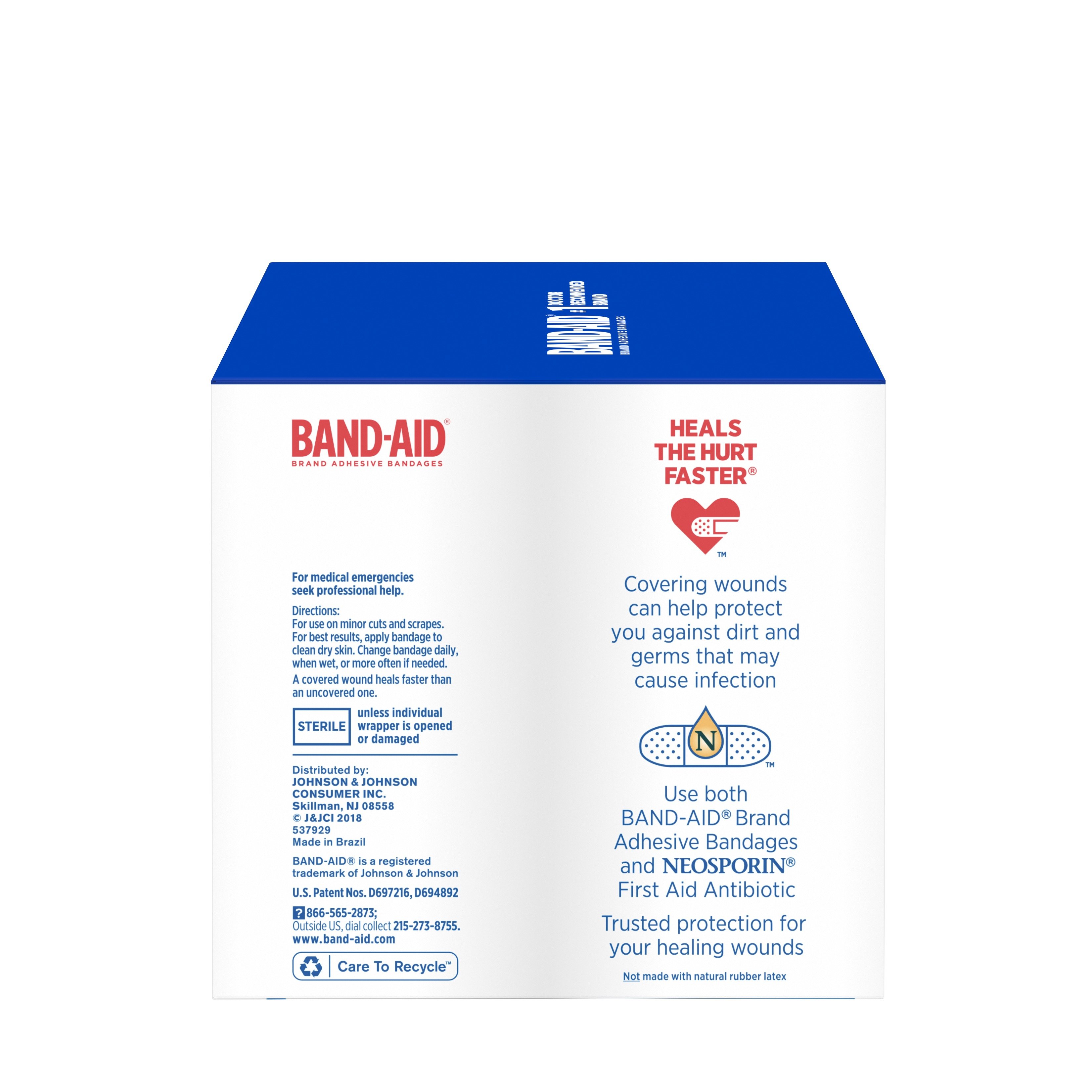 Band Aid Adhesive Bandage Family Variety Pack, Assorted Sizes, 30 Ct