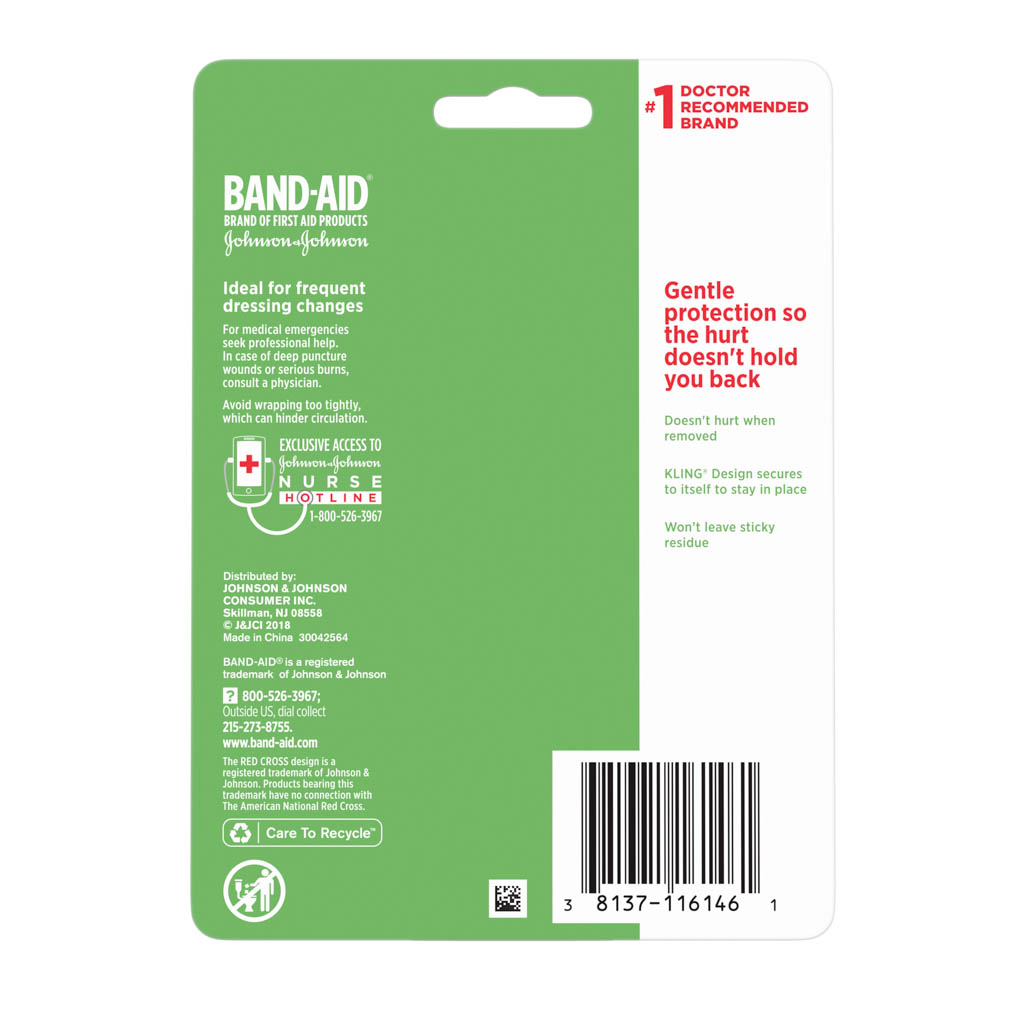 Band-Aid® Hurt Free Wrap, 2 in x 2.3 yd - Kroger