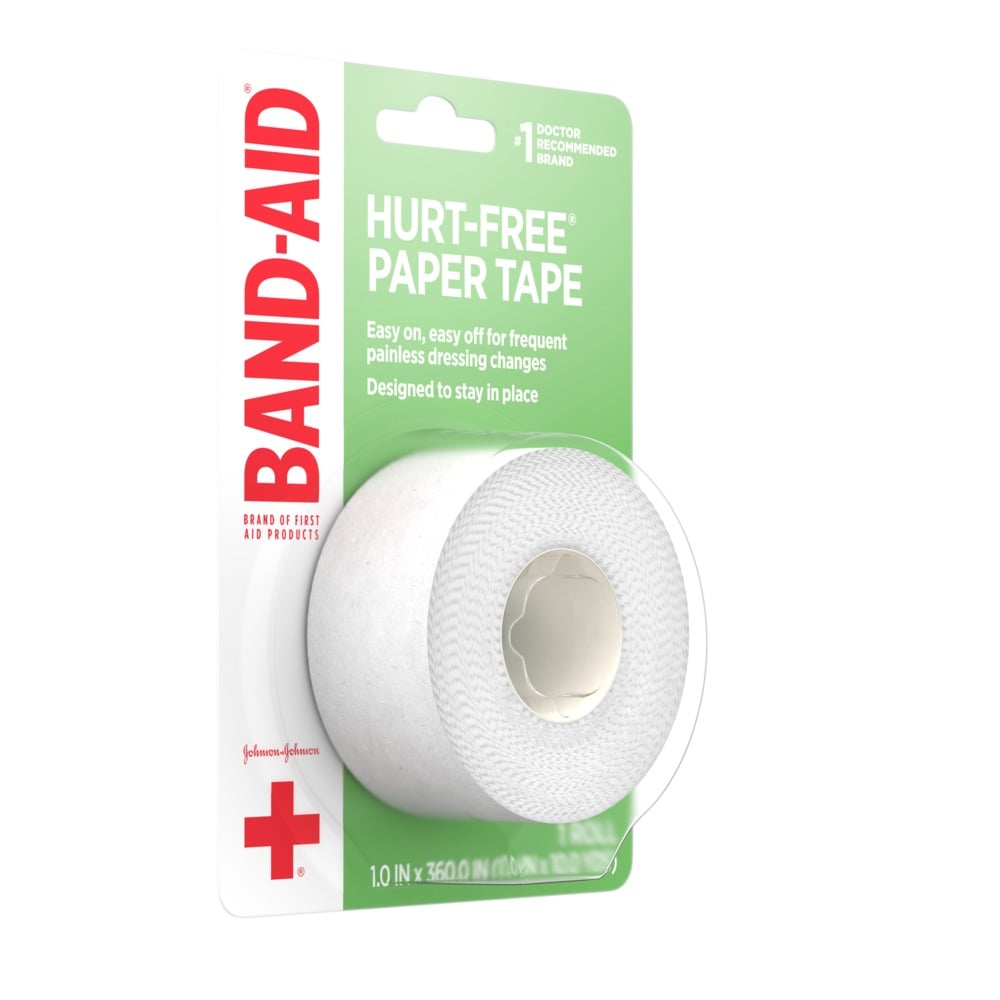 Swiss Safe First Aid Tape, Medical Microporous Surgical Tape, 5/8in Width x  10 Yards Length, Self Adhesive Paper Tape Bandage Rolls (6-Pack)
