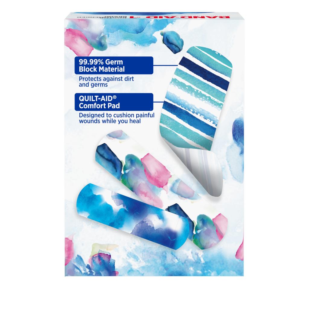 Flexible Fabric Adhesive Bandages, Limited Edition Watercolor