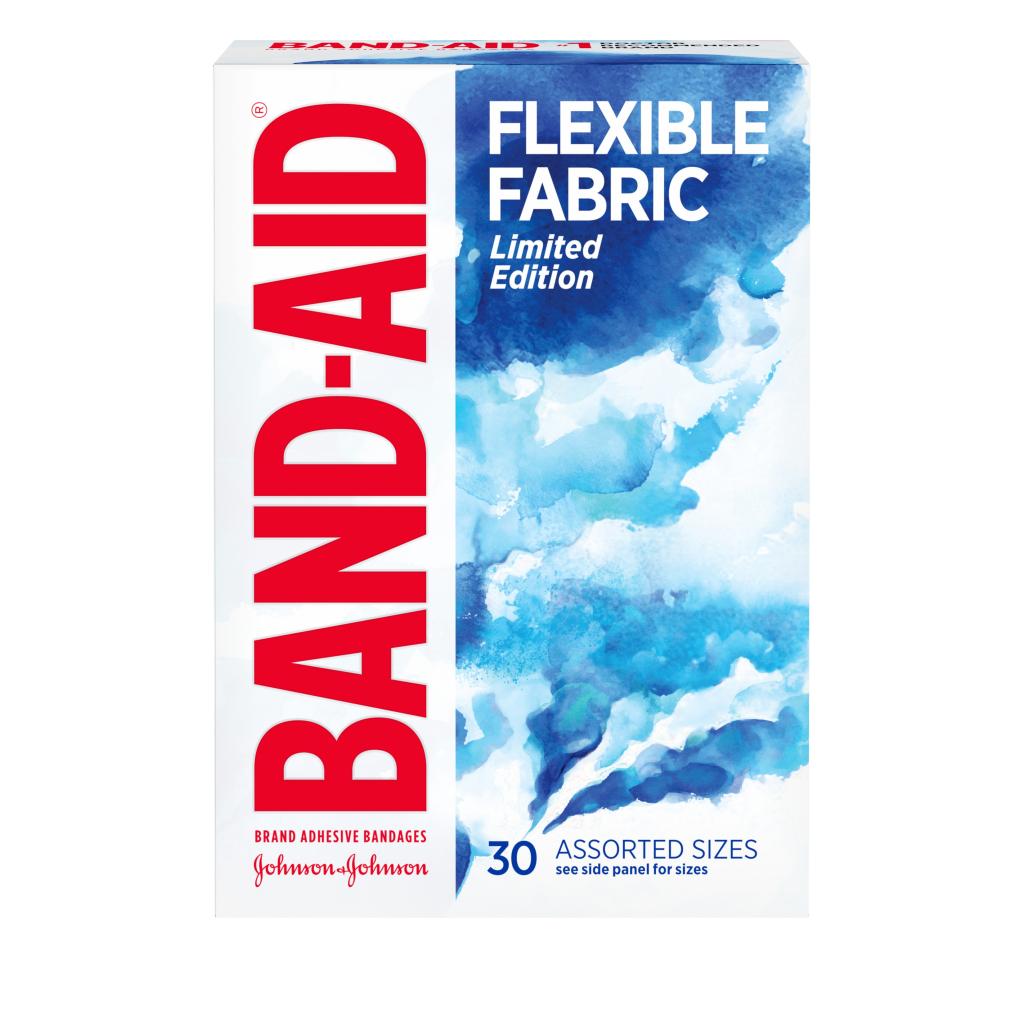 Flexible Fabric Adhesive Bandages, Limited Edition Watercolor Designs