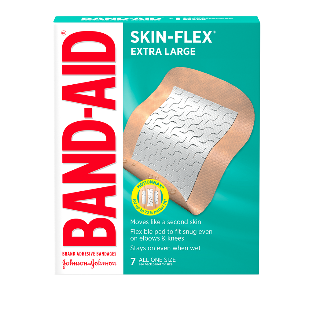 Band-Aid Band-Aid Flexible Fabric Adhesive Bandages Knuckle Fingertip, 20  each (Pack of 2) : : Health & Personal Care