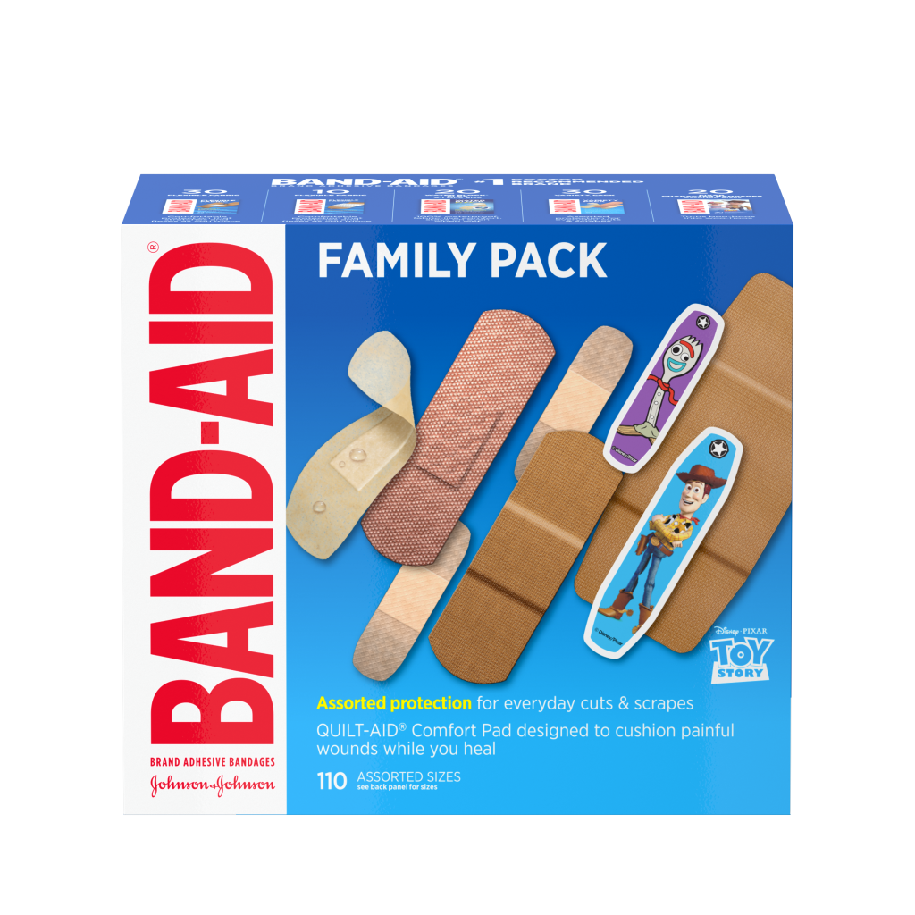 Band-Aid Brand Adhesive Bandages, Flexible Fabric, 30 Count, 1.9 cm x 7.6  cm Pack of 2 