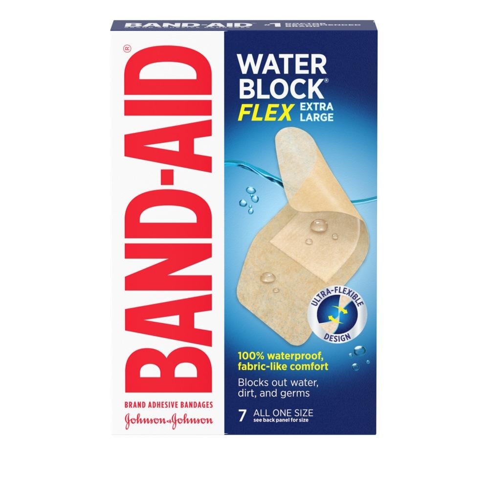  Band-Aid Brand Flexible Fabric Adhesive Bandages for Wound Care  and First Aid, All One Size, 8 ct : Health & Household