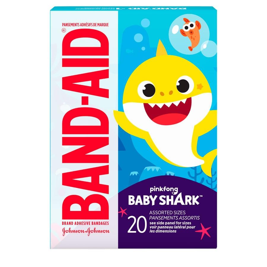 BAND-AID® BABY SHARK™ Adhesive Bandages for Kids