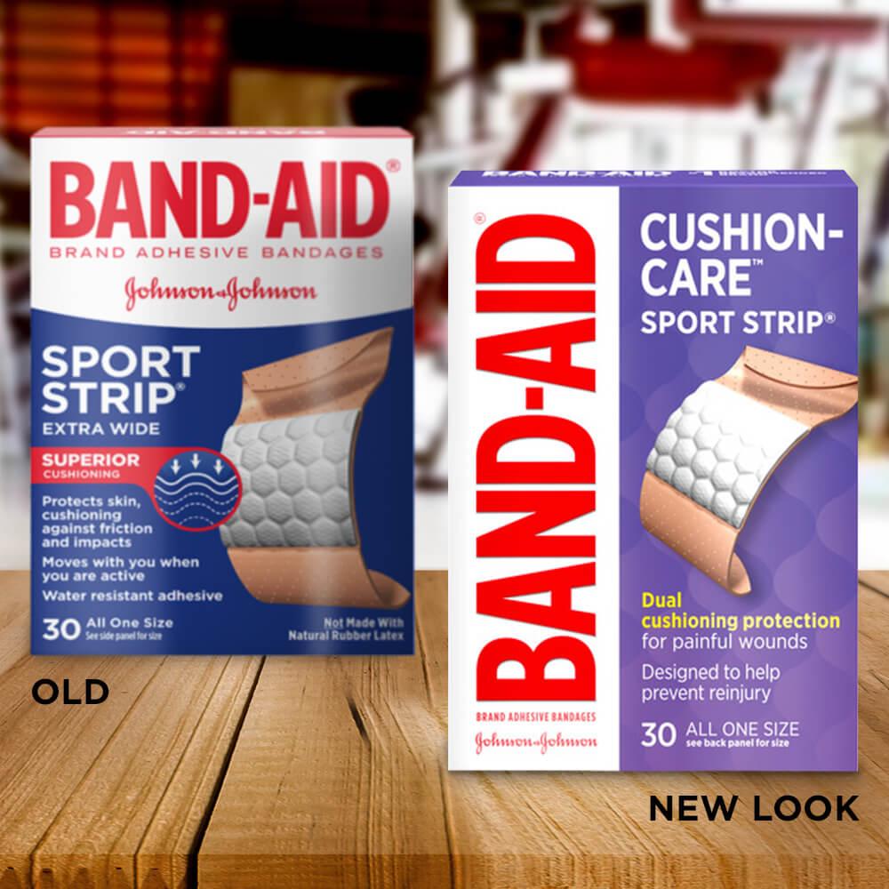 Band-Aid Sport Strip Extra Wide Adhesive Bandages All One Size 30 Per —  Mountainside Medical Equipment