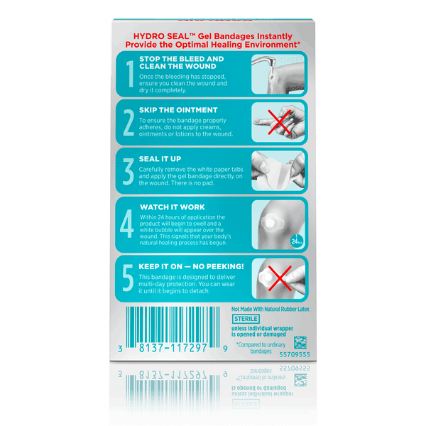Band-Aid Hydro Seal Fingers One Size Hydrocolloid Gel Bandages 10 Count, 10  ct - Smith's Food and Drug