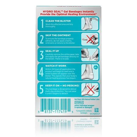 HYDRO SEAL™ Heel Blister Bandages, 6 