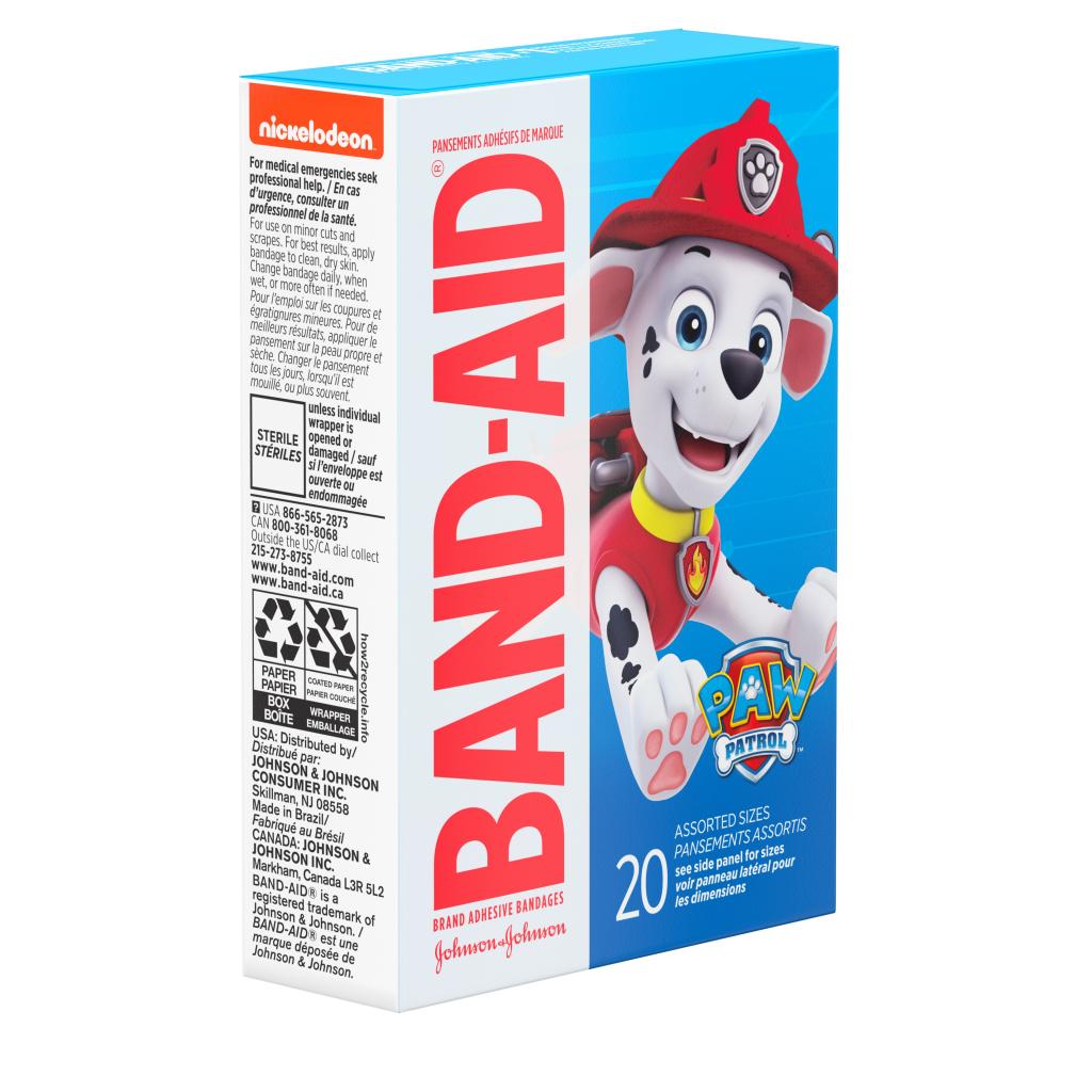 Band-Aid Brand Nickelodeon Paw Patrol Adhesive Bandages, Assorted